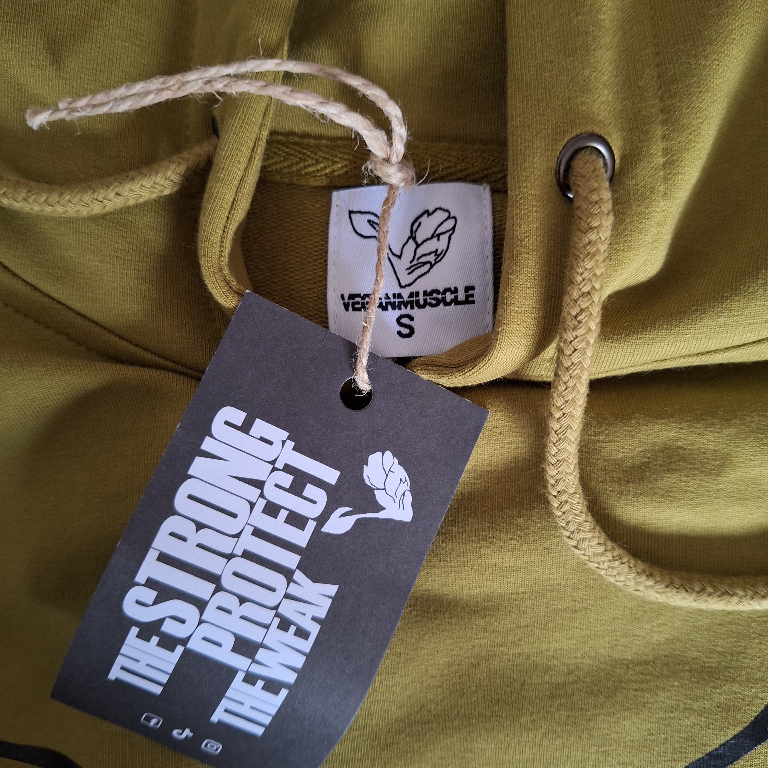 Gym/Leisure Wear Hoodie Veganmuscle - Olive