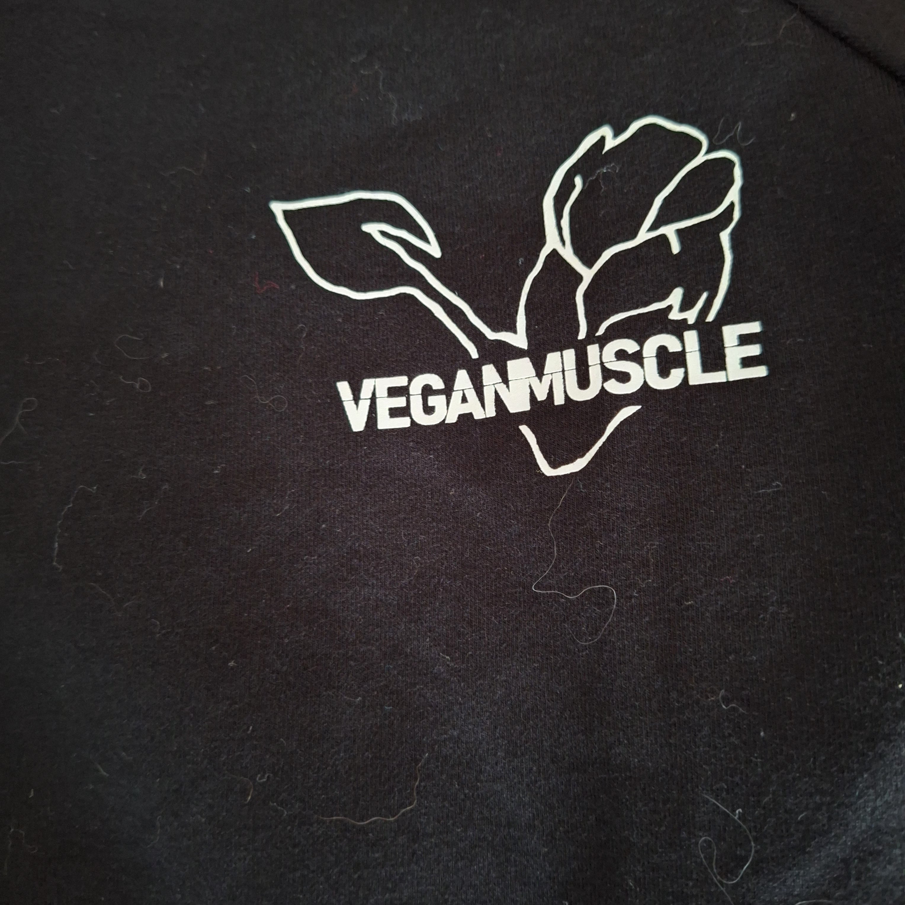 Crew Neck Sweatshirt Black VeganMuscle