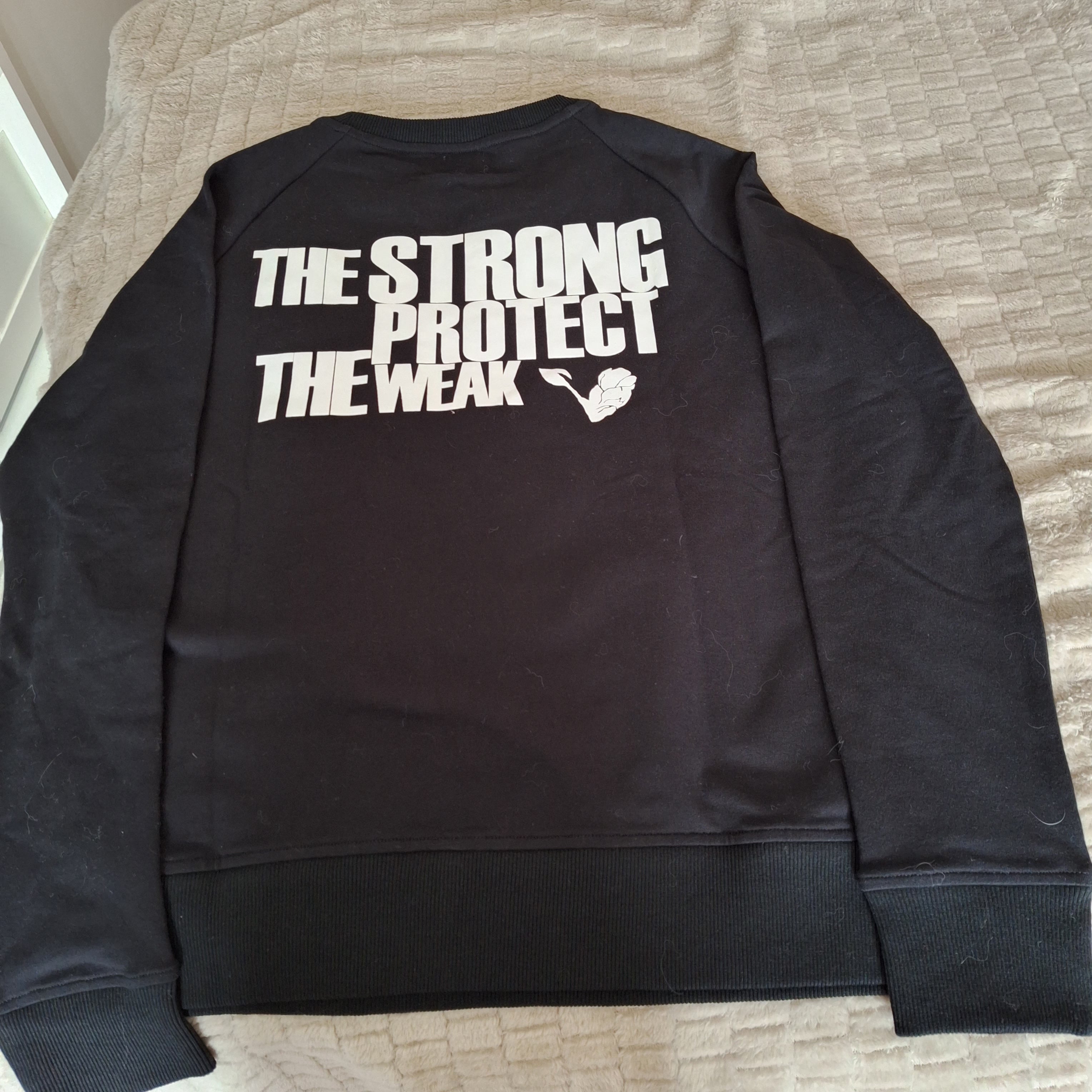 Crew Neck Sweatshirt Black VeganMuscle
