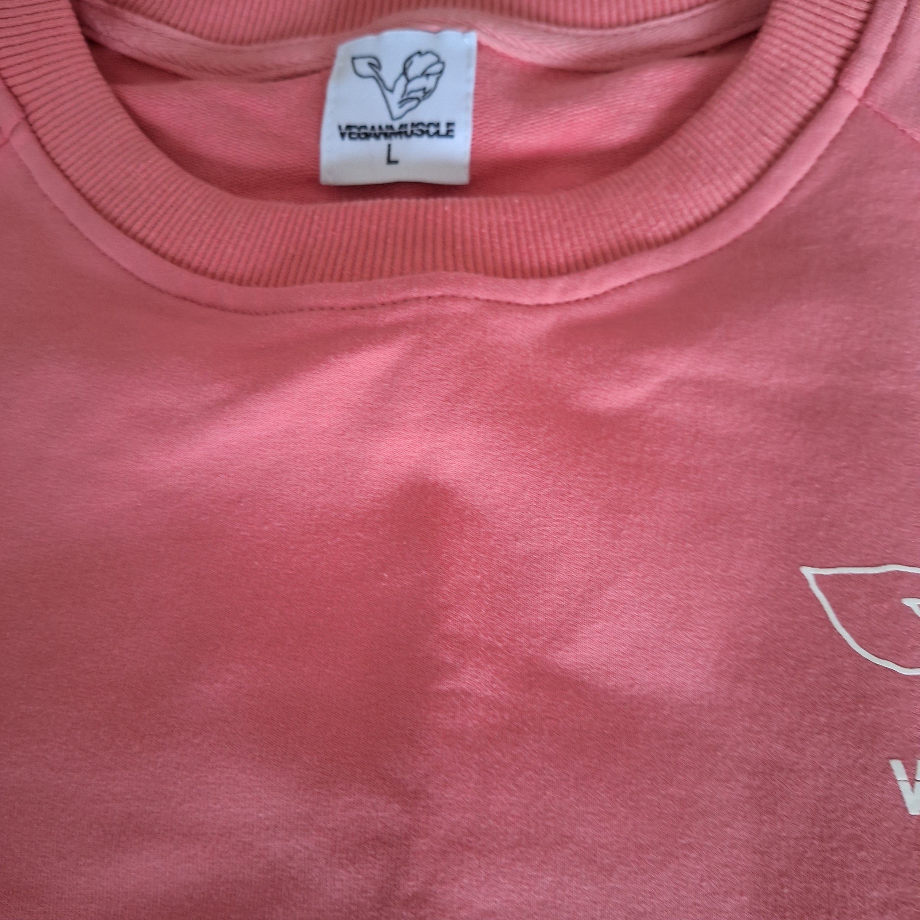 Crewneck Sweatshirt Pink Vegan Muscle