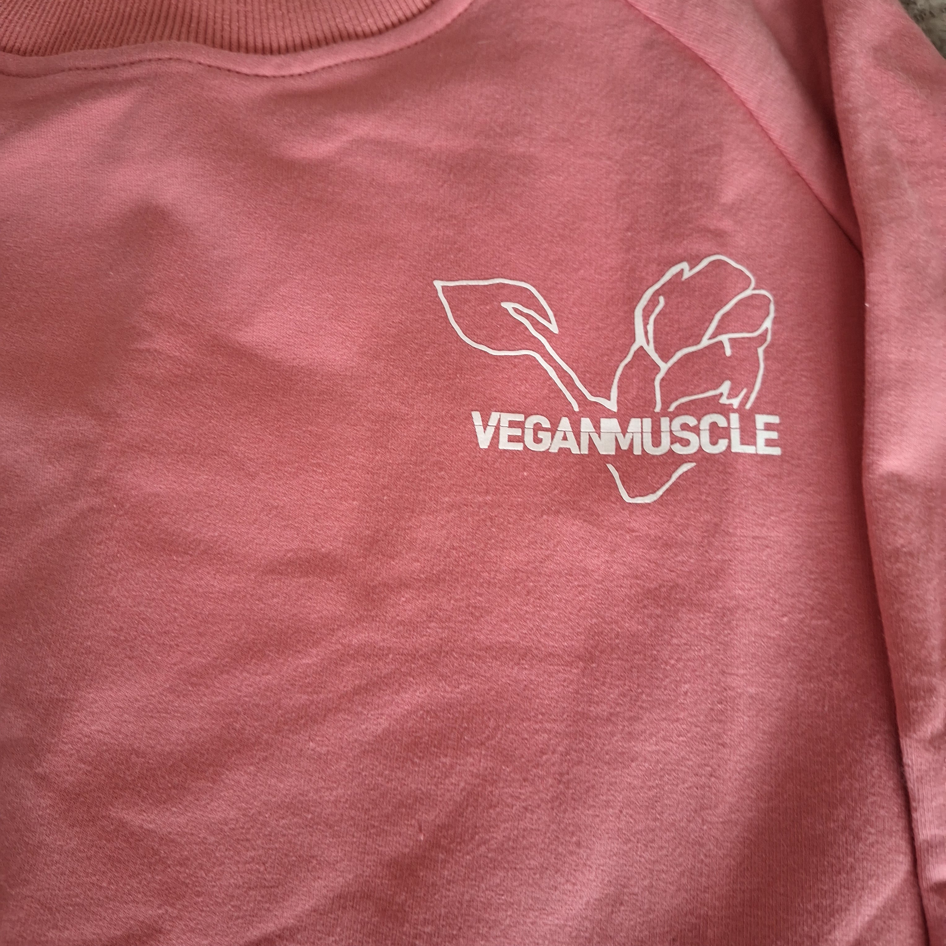 Crewneck Sweatshirt Pink Vegan Muscle