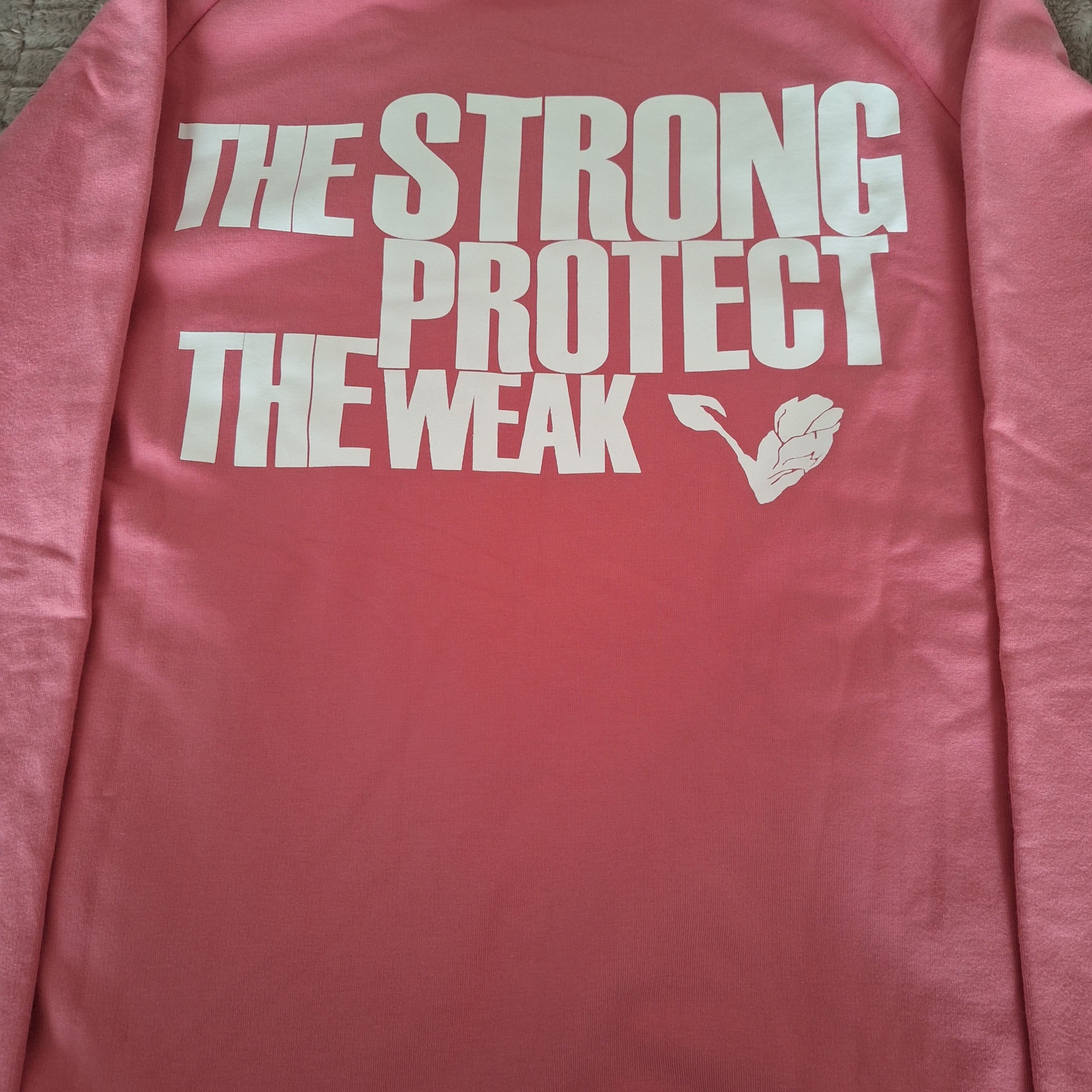 Crewneck Sweatshirt Pink Vegan Muscle