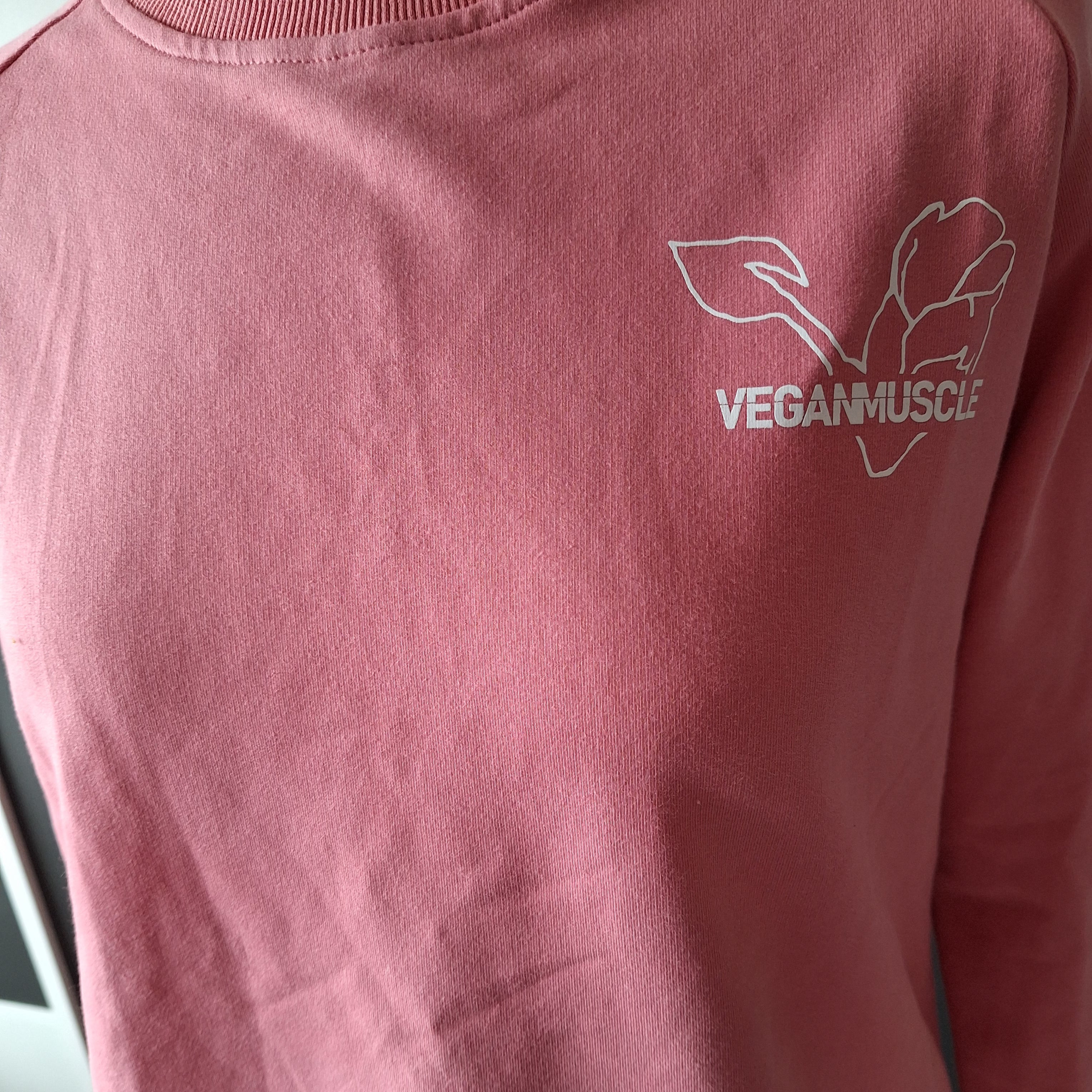Crewneck Sweatshirt Pink Vegan Muscle
