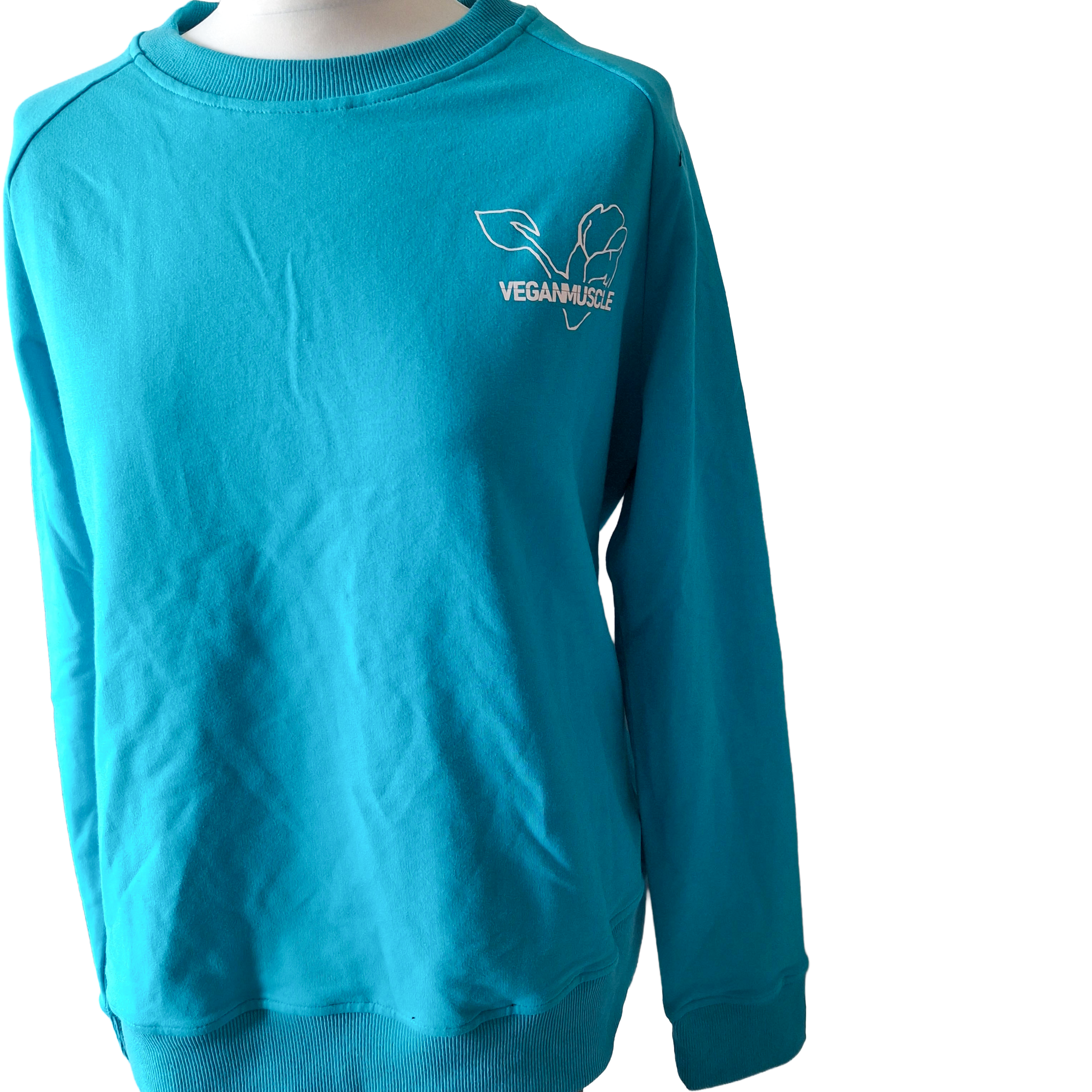 Crew Neck Sweatshirt Blue Veganmuscle
