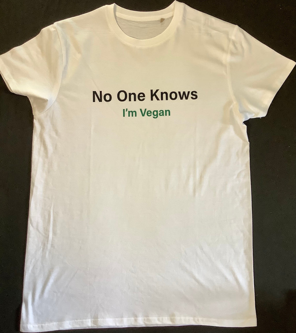 Vegan Muscle Organic T-Shirt – No One Knows I'm Vegan