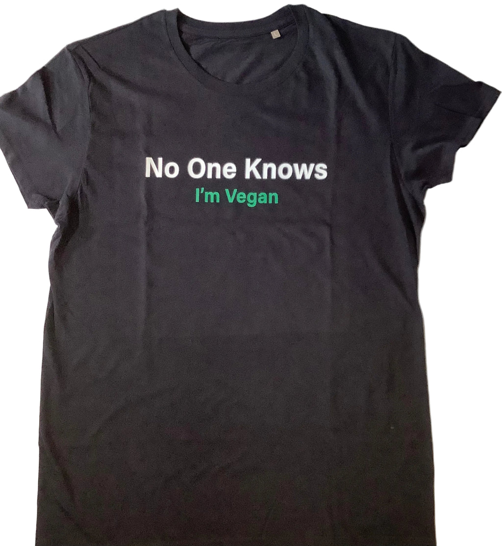 Vegan Muscle Organic T-Shirt – No One Knows I'm Vegan