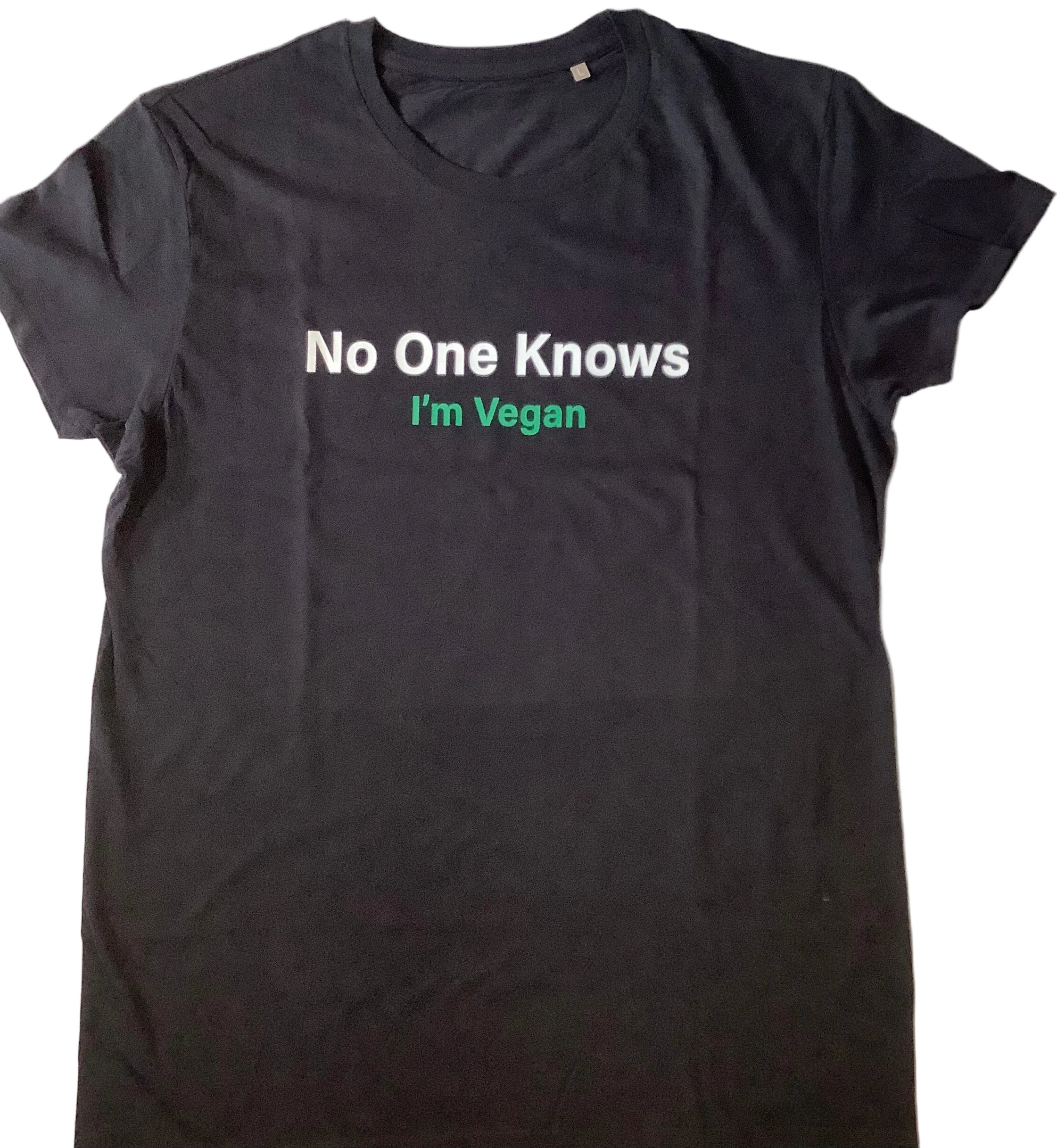Vegan Muscle Organic T-Shirt – No One Knows I'm Vegan