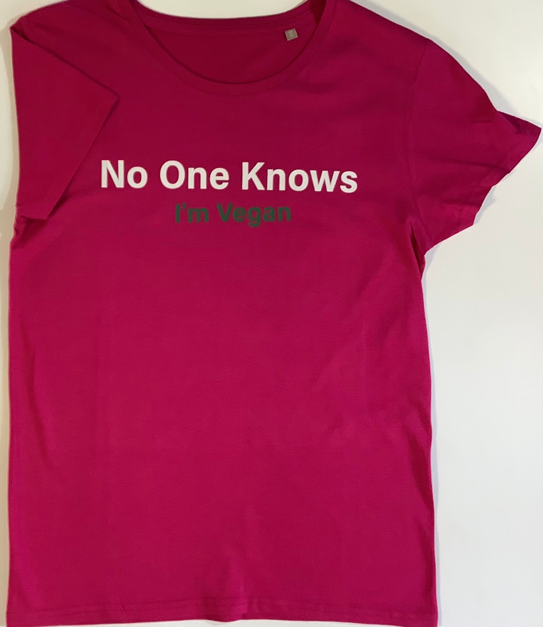 Vegan Muscle Organic T-Shirt – No One Knows I'm Vegan